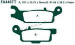 Yamaha YFM 700 FGPW/FGPX Grizzly 07-09 Pads Rear Right EBC Sintered (GG Type)