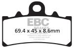 KTM RC 390 19 Передні колодки EBC — тип GG