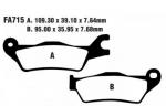 Suzuki GSXR 125 M3 23 Передні колодки EBC V-Pads Semi-Sintered (напівметалізовані)