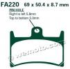 Yamaha FZR 250 R EXUP (3LN) (Japanese Market) 89-94 Pads Front Pattern Standard (GG Type)