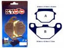 Kawasaki KSR II( KMX 80 B1/B2) 90-91 Plaquettes de Frein Arrière Kyoto Standard (Type GG)