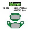 Kawasaki KSF 250 A15-A18 (KFX 250 Mojave) 01-04 Pads Front Vesrah Green (GG Type)