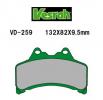 Yamaha GTS 1000 93-99 Plaquettes de Frein Avant Vesrah Standard (Type GG)