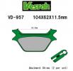 Harley Davidson XLH 883 Sportster 93-99 Plaquettes de Frein Arrière Vesrah Standard (Type GG)