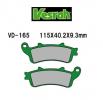 Honda GL 1800 A1/A2/A3/A4/A5 Goldwing 01-05 Plaquettes de Frein Arrière Vesrah Standard (Type GG)