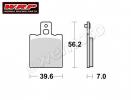 Garelli GTA 125 85 Pads Front WRP Standard Organic (F6)