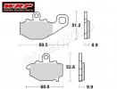 Kawasaki KLE 650 DAF Versys ABS 10 Pads Rear WRP Supersport Sintered (F3)