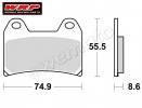Ducati M1000 Monster 03 Pads Front WRP Supersport Sintered (F2)