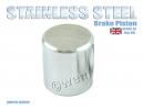 Brake Caliper Piston  28mm OD by 28mm Long   Stainless Steel 1 Piston Unit  No Seals included
