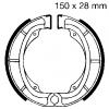 Suzuki RM 250 A/B/C 76-78 Shoes Rear EBC Grooved
