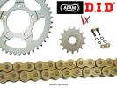 Kawasaki Z 550 (KZ 550 A3) 82 DID VX Heavy Duty X-Ring Gold and Black Chain and Afam Sprocket Kit