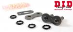 Suzuki TU 250 GY/GBK1 Grass Tracker - Big Boy (NJ47A-117/123) 00-01 Chain DID VX2 Heavy Duty X-Ring Black Spring Link