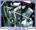 Yamaha XV 535 Virago (High Bars) 89-94 Protèges-Moteur - Paire - Chrome