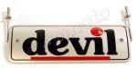 Devil Magnum Racer Trophy Plate and Rivets - Stainless Steel - 80325