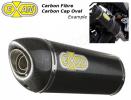 Honda CBR 1000 RR Fireblade 11 Oval Carbon Cap Silencer - Carbonlite