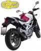 Suzuki SFV 650 L1 Gladius 11 Conical Carbon Cap Silencer - Stainless Steel Black