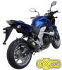Kawasaki Z 750 R (ZR 750 PBF) 11 Conical Carbon Cap Silencer - Stainless Steel Black