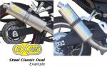 Honda CBR 1000 RR Fireblade 11 Oval Classic Silencer - Stainless Steel