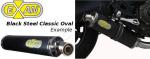 Honda CBR 1000 RR Fireblade 11 Oval Classic Silencer - Stainless Steel Black