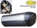 Honda CBR 1000 RR Fireblade 11 Oval Carbon Cap Silencer - Stainless Steel