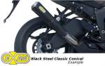 Honda CBR 1000 RR Fireblade 11 Conical Classic Silencer - Stainless Steel Black
