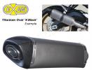 Suzuki GSXR 600 L1 11 X-Black Oval Silencer - Titanium