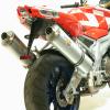 Aprilia RSV 1000 R 04-08 Leo Vince SBK Evo II - Oval Alloy Slip On Cans - Pair (E-Marked)