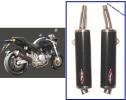 Ducati M750 Monster (Twin Disc) 96-97 Silencieux Marving - Montage Inférieur - Ovale - Fibre de Carbone