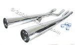 Suzuki GS 850 GZ/GE/GG 82-85 Silencieux Coniques Marvi Marving - Chrome