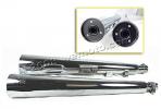 Suzuki GSX 250 EZ (German Market) 82-83 Marving MARVI Conical Silencers - Chrome