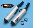 Suzuki GSX 750 F P 93 Marving Original Style Silencers - Black & Aluminium