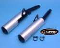 Yamaha XJ 600 91-92 Marving Original Style Silencers - Black & Aluminium