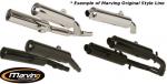 Kawasaki ZX9R (ZX 900 B3/B4) 96-97 Silencieux dans le Style Original Marving - Chrome et Aluminium