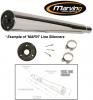 Honda CBX 125 F (import) 84 Silencieux Conique Marvi Marving - Chrome