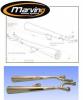 Suzuki GS 750 DB 77 Silencieux Coniques Marvi Marving - Chrome