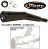 Honda CBR 900 RRR/RRS Fireblade 94-95 Silencieux Master Marving - Chrome Noir