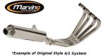 Yamaha FJ 1100 84-85 Système Complet Original Marving - 4 dans 1 - Noir
