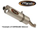 Suzuki SV 650 K8 08 Marving SUPERLINE Oval Silencer - Aluminium - E-Marked