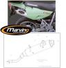 Kawasaki KL 650 B3 Tengai 92 Marving AMACAL Silencers - Chrome & Aluminium