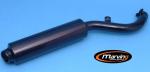 Gilera RC 600 89-90 Silencieux Marving Ligne E.D.R  - Simple - Noir