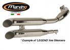 Honda CMX 450 CH/CJ Rebel (UK and import) 86-88 Marving LEGEND Custom Silencers - Chrome