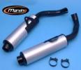 Kawasaki GPX 750 R (ZX 750 F1-F3) 87-89 Marving Original Style Silencers - Black & Aluminium