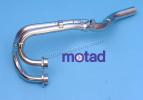 Yamaha XT 350 91-96 Motad Downpipes and Collector Stainless