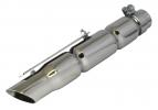 Silencer 38cm Bevel Slash Cut Inlet OD 38mm-45mm Removable Baffle With Slide Bracket