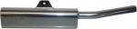 Exhaust Tailpipe Trail Silver Universal