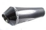 Aprilia RSV 1000 Mille R (Radial Mount Calipers) 04 Viper Silencer Carbon Fiber with Carbon Fibre Cap - E-Marked