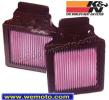 Kawasaki ZX 12 R (ZX 1200 B1/B2) 02-03 Fitre à Air K&N - Haut Performance - Lavable