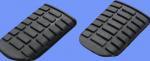 Honda GL 1800 A1/A2/A3/A4/A5 Goldwing 01-05 Tampons de Repose-Pied Avant - Paire
