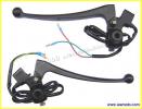 Universal Brake and Clutch Lever Assembly Black  Mirror boss and Switches