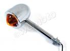 Bullet Light Chrome with Amber Lens & 3in Stem